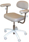 Model 1088 Doctor Stool Contoured Rectangular seat with three-way.